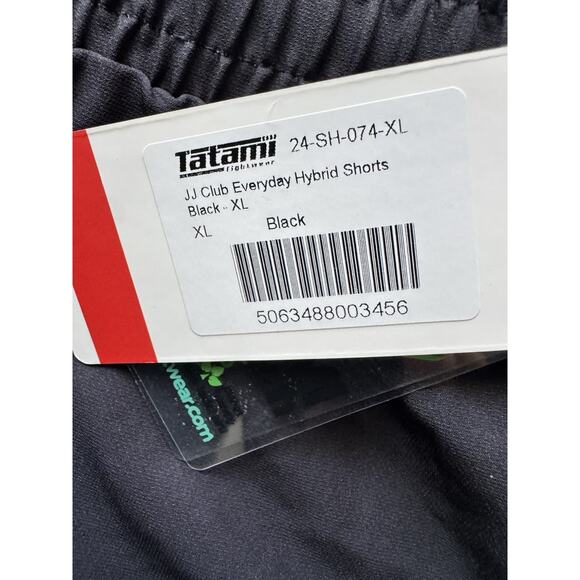 TATAMI JJ Club Everyday Hybrid Shorts Black. XL NWT! - Picture 4 of 4